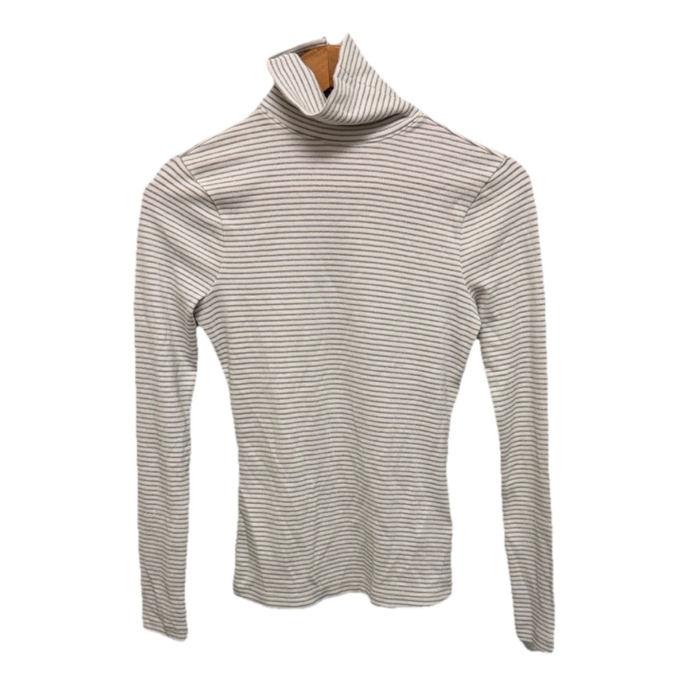 NWT Vineyard Vines Striped Turtleneck Long Sleeve Tee Size XXS Glitter Y2K Retro